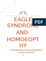 Eagle Syndrome and Homoeopathy