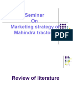 Seminar On Marketing Strategy of Mahindra Tractors