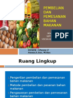 Pembelian Dan Pemesanan Bahan Makanan