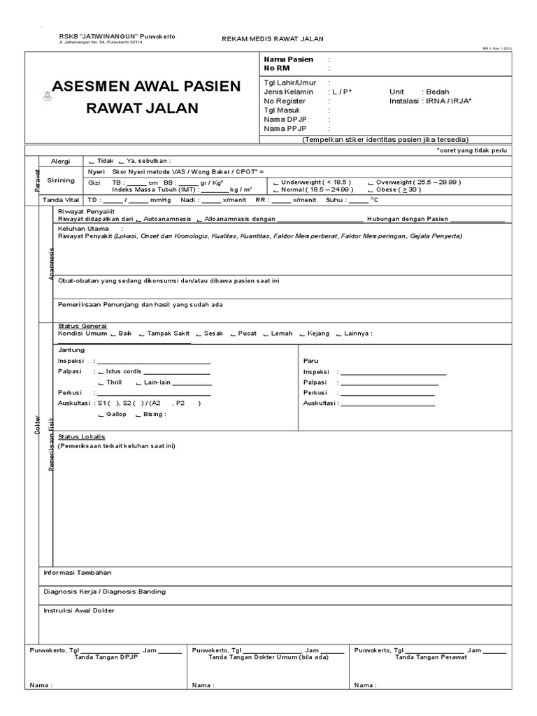 Rekam Medis Rawat Jalan Rekam Medis Rawat Jalan
