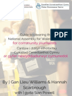 Guide To Covering The National Assembly For Wales Election For Community Journalists