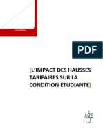 L'impact des hausses tarifaires sur la condition étudiante