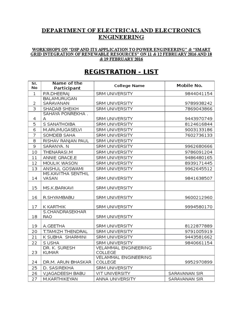 Department of Electrical and Electronics Engineering | PDF