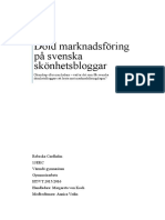 Dold Marknadsföring På Svenska Skönhetsbloggar