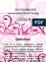 Schistosomiasis (Bilharziasis/Snail Fever) : By: Nelhbenson Laurente BSN III-A, Group 2