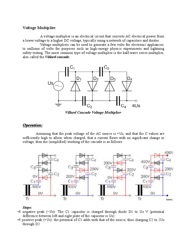 Voltage Multiplier Electrical Components Electrical Engineering