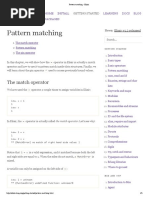 Pattern Matching - Elixir