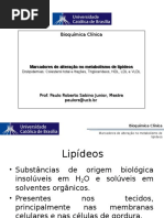 Aula 6 Lipídeos, Lipoproteínas e Apolipoproteínas