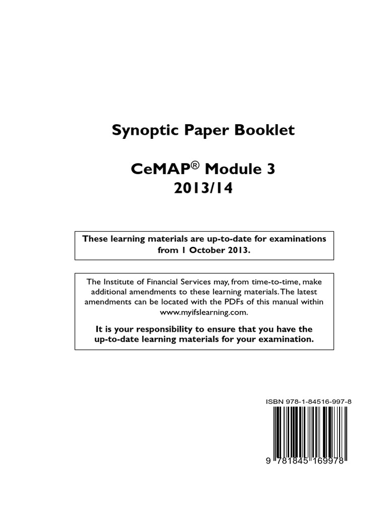 Cemap 3 pass mark image