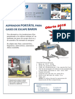 Oferta Aspirador Portátil JUMBO para Extracción Gases de Escape