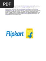 Flipkart Is An: E-Commerce Sachin Bansal Binny Bansal Bangalore Karnataka India