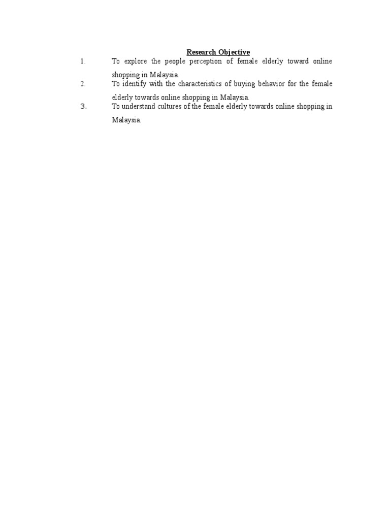Research Objective | PDF