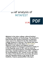 Brief Analysis Of: Mitafest