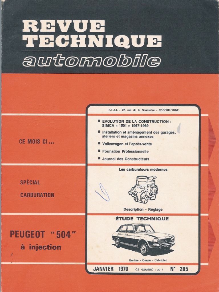 câble de frein parking, Peugeot 504 après 12.1970, câble de la