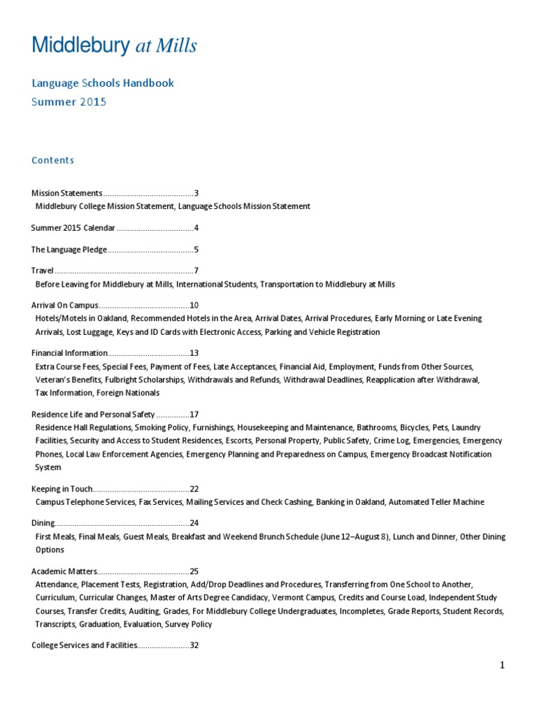 Guia Middlebury Student Financial Aid In The United States