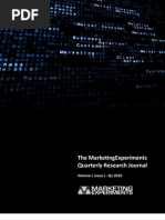 Download The MarketingExperiments Quarterly Research Journal Q12010 by MarketingExperiments Publications SN30319370 doc pdf