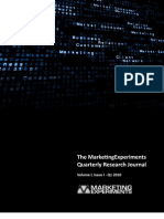 The MarketingExperiments Quarterly Research Journal, Q12010