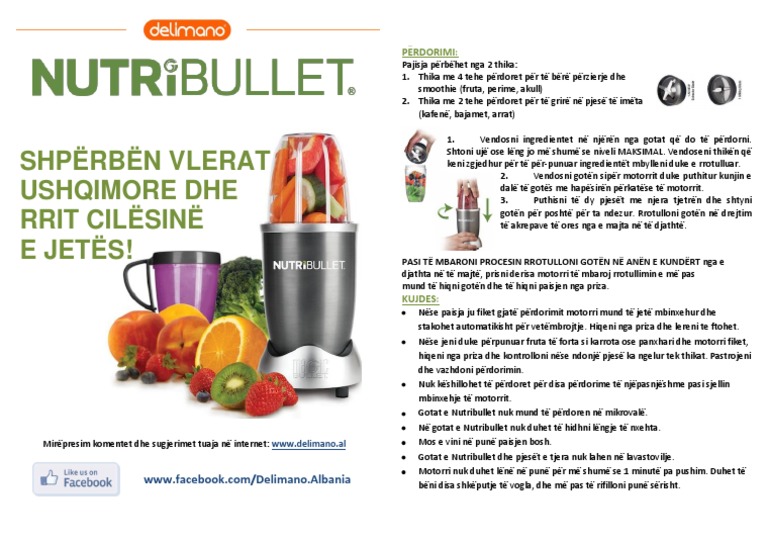Nutribullet Manual | PDF