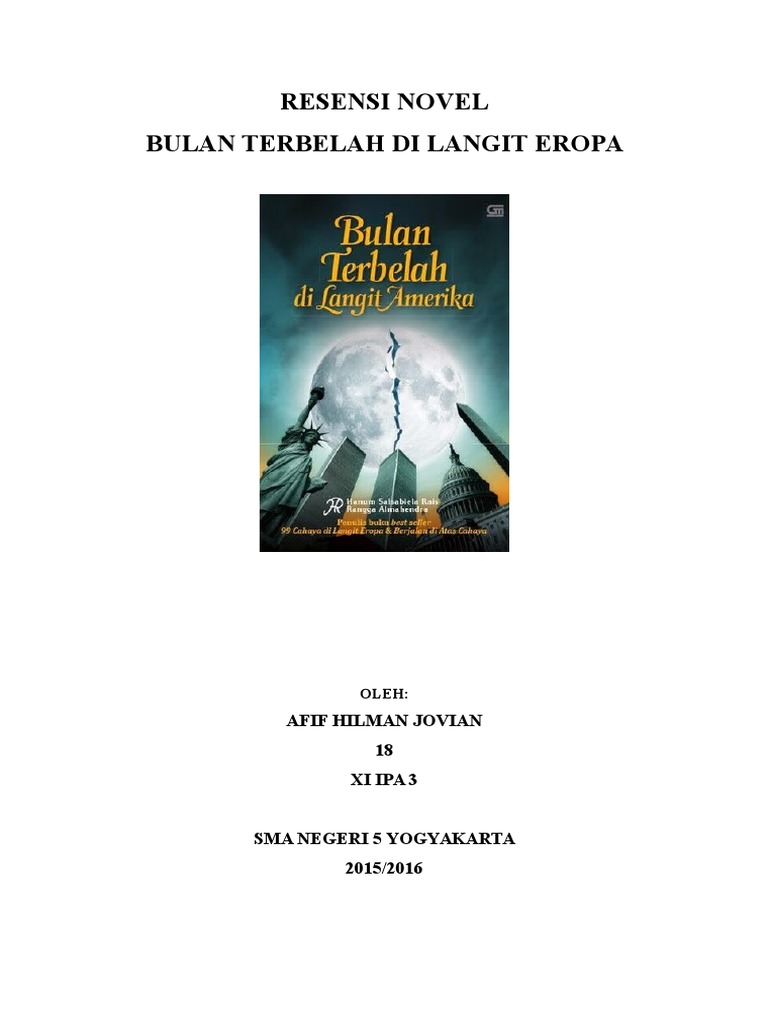 Resensi Novel bulan terbelah di langit amerika