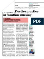 Using reflective practice to improve nursing care