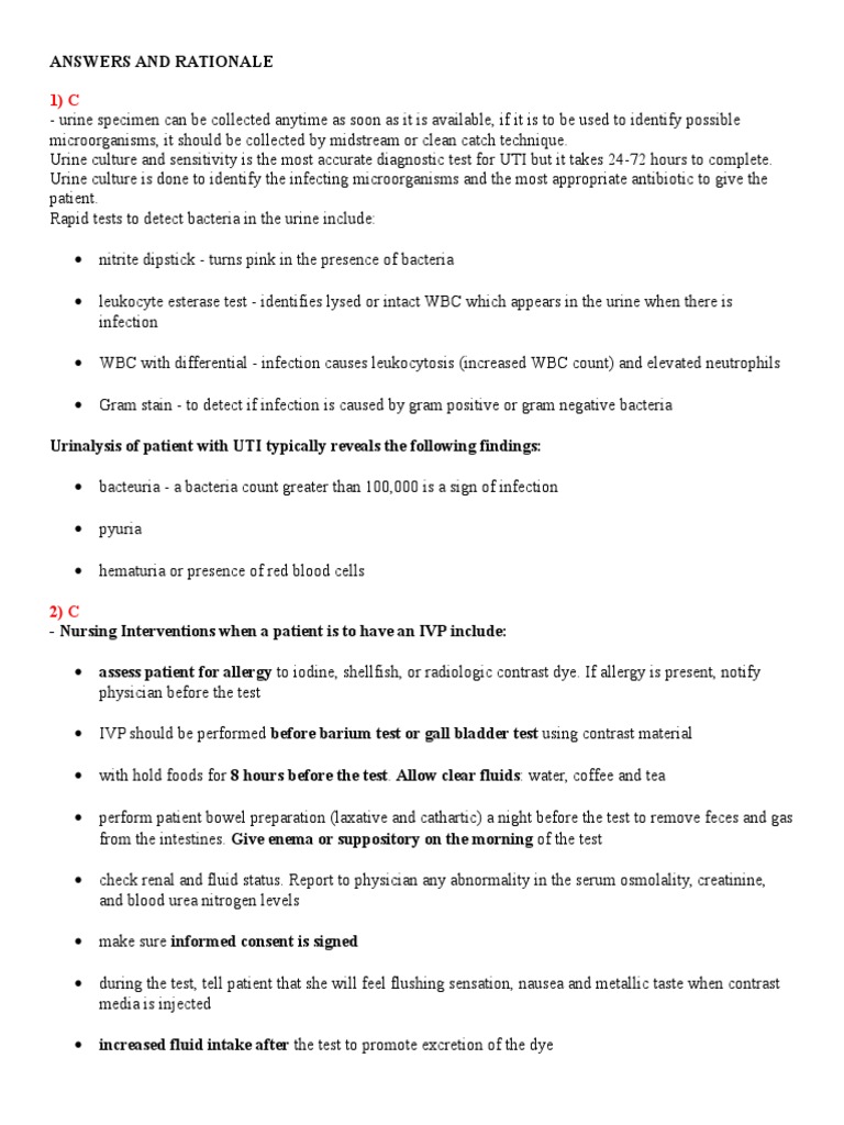 Dialysis Exam PDF Hemodialysis Urinary Tract Infection