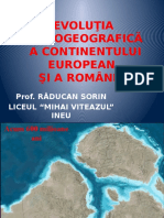 0 Europa Si Romania Evolutia Palegeografica