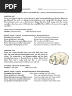 Darwins Natural Selection Worksheet Key