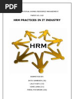 Download Hrm Practices in IT Industry by lalitkain SN30321041 doc pdf