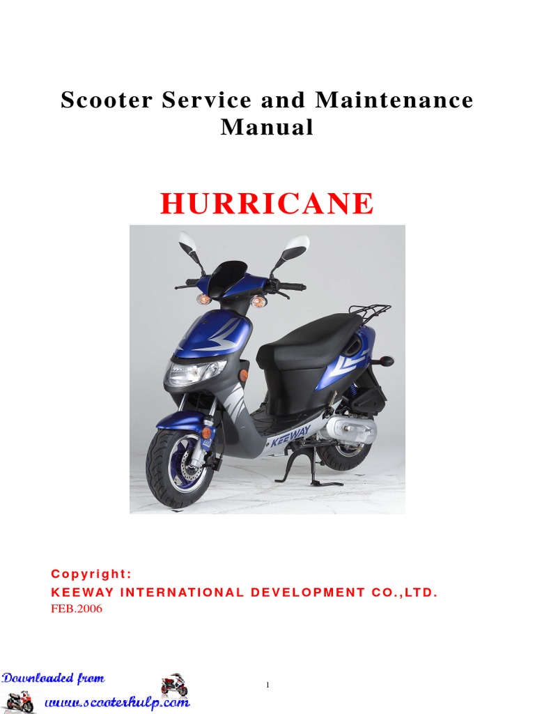 Keeway Hurricane 50cc Service Manual | Carburetor | Ignition System. 2016 Kymco  Agility ...