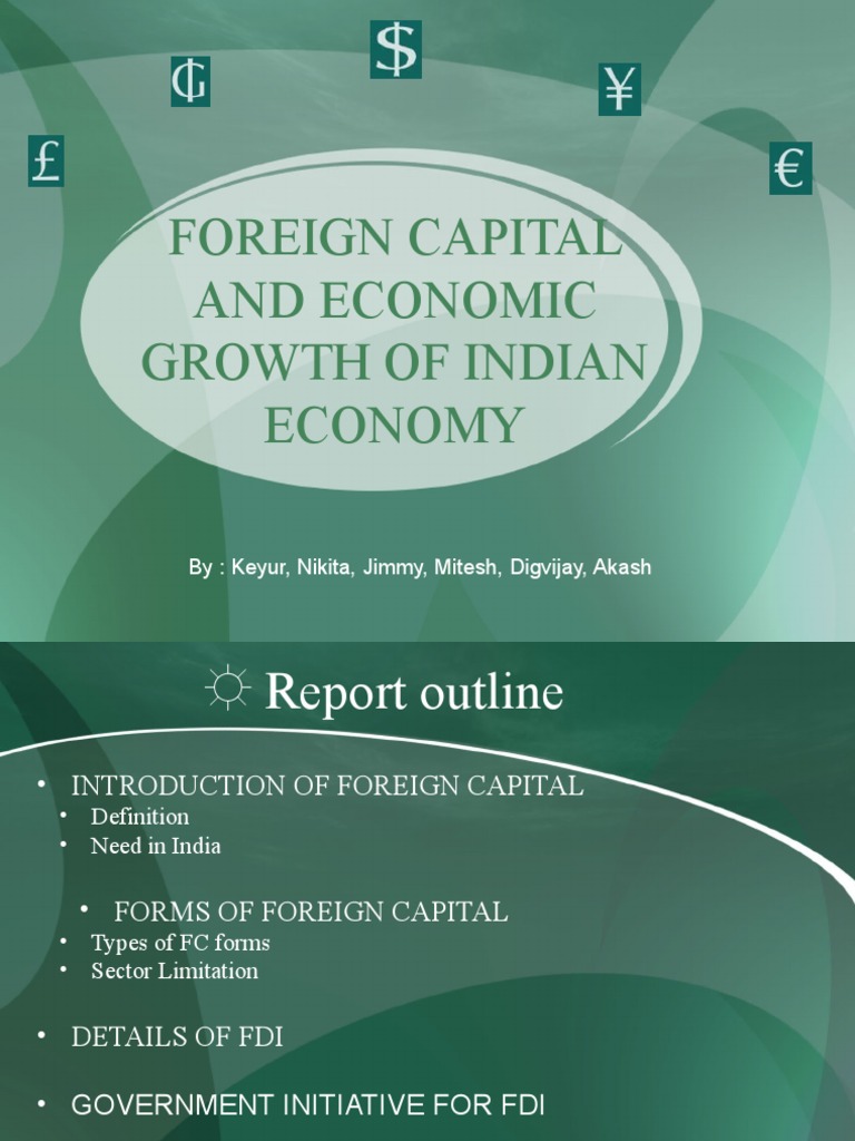 Foreign Capital and India's Economic Growth | PDF | Foreign Direct ...