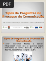 Tipos de Pergunta No Processo de Comunicação