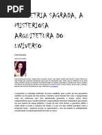 Geometria Sagrada a misteriosa arquitetura do universo
