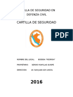 Cartilla de Seguridad en Defenza Civil