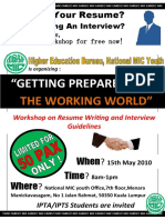 Flyer For Workshop