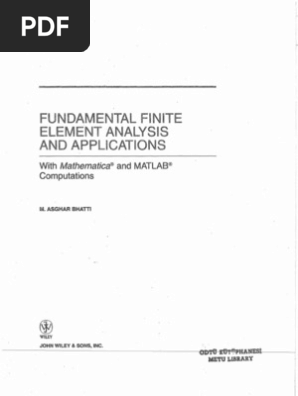 Fundamental Finite Element Analysis and Applications | PDF