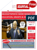 #Budgetspeech: More Money For Education, Grants & Health: Jobs!