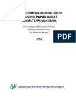 Download PDRB Prov Papua Barat Menurut Lapangan Usaha 2008 by Badan Pusat Statistik Provinsi Papua Barat SN30324582 doc pdf