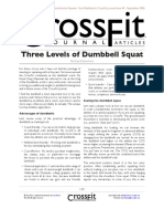Three Levels of Dumbbell Squat