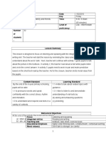 Year: Date: Subject: Day: Theme: Time: Topic: Level of Proficiency: Number of Students