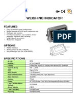 Electronic Weighing Indicator: Features