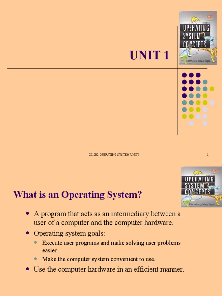 Operating System Overview - Unit I Notes | PDF | Operating System ...