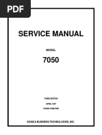 Konica Minolta 7050 Service Manual