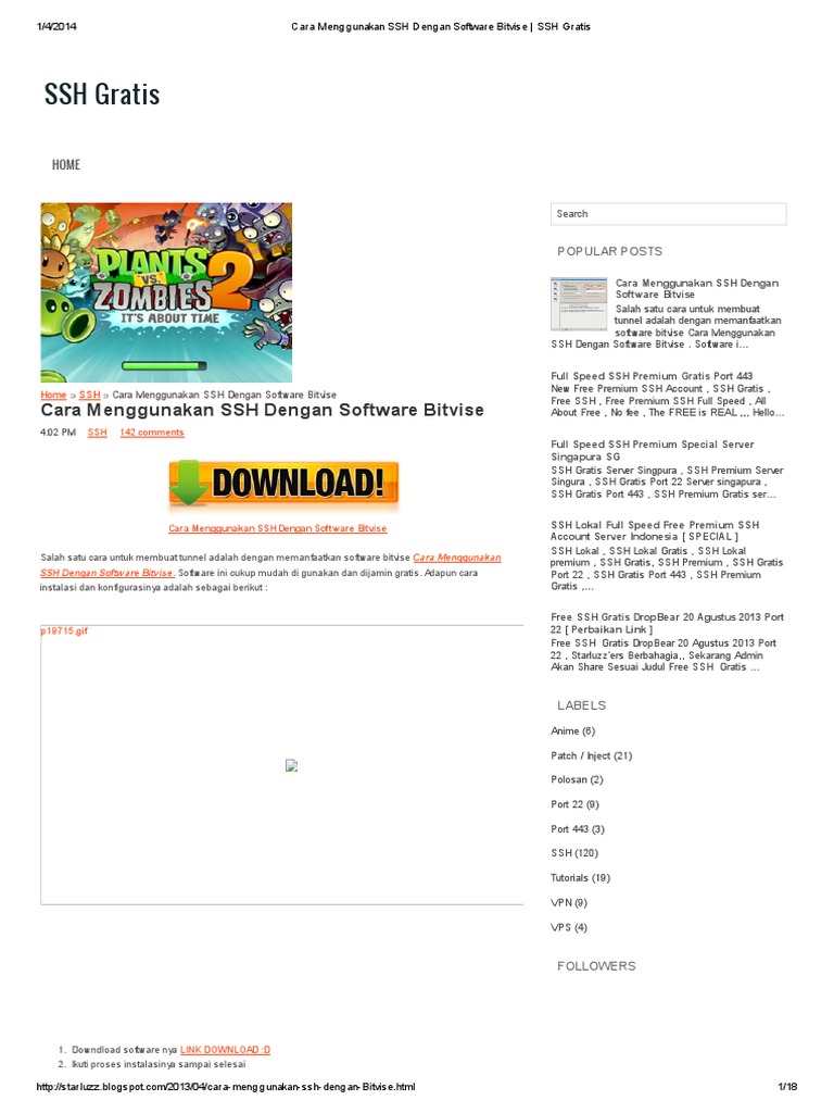 Cara Menggunakan SSH Dengan Software Bitvise SSH Gratis