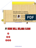 Kode Bell Saat Ujian Sekolah