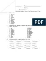 Examen Acentuacion 5to