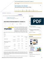 Analisa Kinerja Keuangan BANK MANDIRI Per 31 Desember 2014 _ KinerjaBank