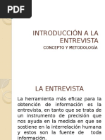 Introducción a La Entrevista