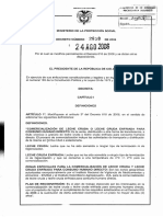 Decreto 2838 de 2006 Leche