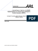 User Manual and Source Code For A LAMMPS Implementation of Constant Energy Dissipative Particle Dynamics (DPD-E)