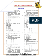 IES OBJ Electrical Engineering 2001 Paper I